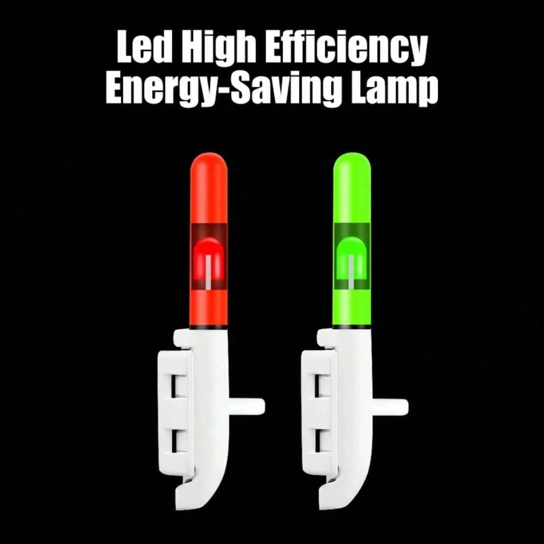 3/6Pcs +Battery Set Green Red FLash Electronic Fishing Rod Tip Light Rods Led Bells Light Rods Bite Alarms Tools CR425 (Batteries Included)