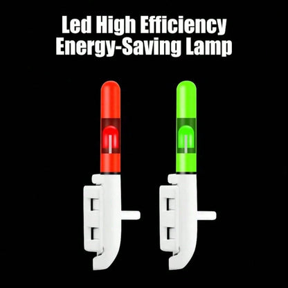 3/6Pcs +Battery Set Green Red FLash Electronic Fishing Rod Tip Light Rods Led Bells Light Rods Bite Alarms Tools CR425 (Batteries Included)