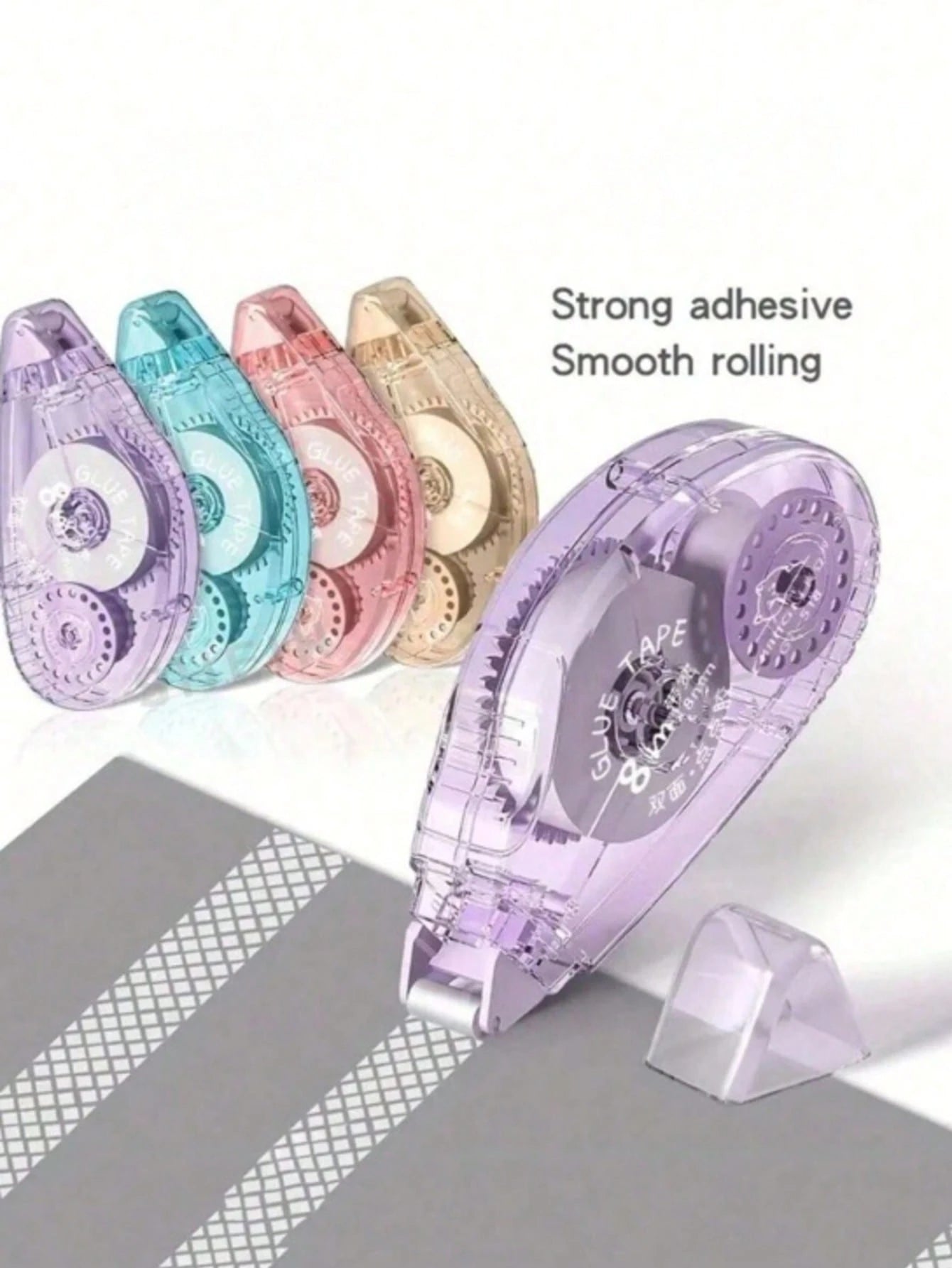 3/6pcs Double Sided Tape Roller, Craft Supplies, Craft Tape Roller, Suitable For Crafts, Home, School, Office, Journaling, Etc. (0.31 Inch X 26.25 Feet)/ (0.23 Inch X 19.69 Feet)
