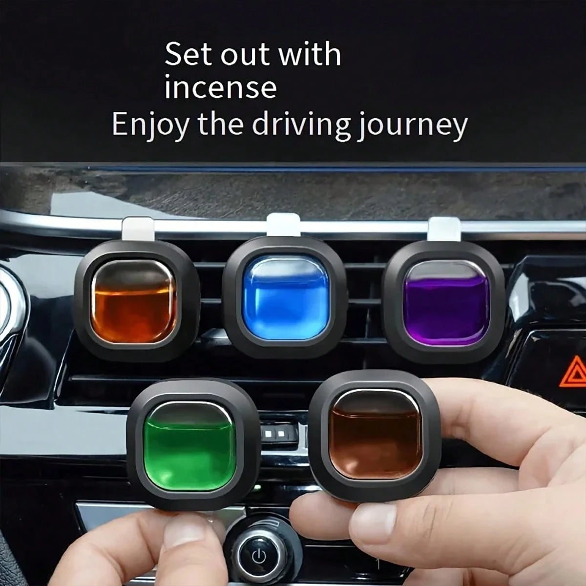 3/6pcs Portable Car Essential Oil, Car Air Freshener, Keeps Car Air Fresh, Aromatherapy, 5 Fragrances Available. Perfect For Birthday, New Year Gift, Women, Home Decor, Men's Gift, Wedding, Etc.