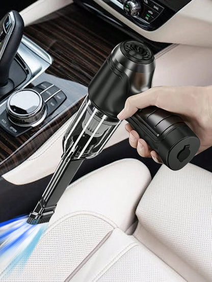 3-In-1 Car Vacuum Cleaner, Strong Suction Portable Cordless Vacuum Cleaner For Dry & Wet Use, 2400mAh