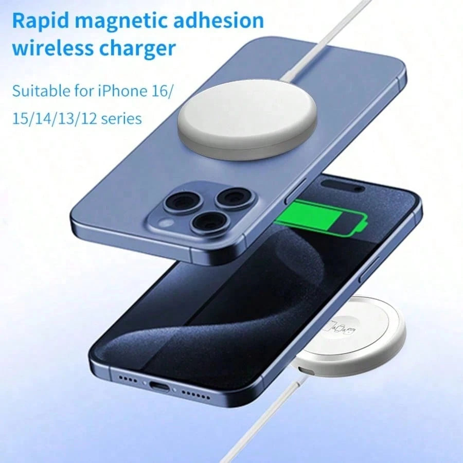 3-In-1 Ultra-Thin Magnetic Wireless Charger, 15W Compatible With Apple Devices, Keeps Desktop Tidy, Suitable For Home, Office, Travel And Gifting. Applicable For Office, Dorm, Home Office/Dorm/Home Ph