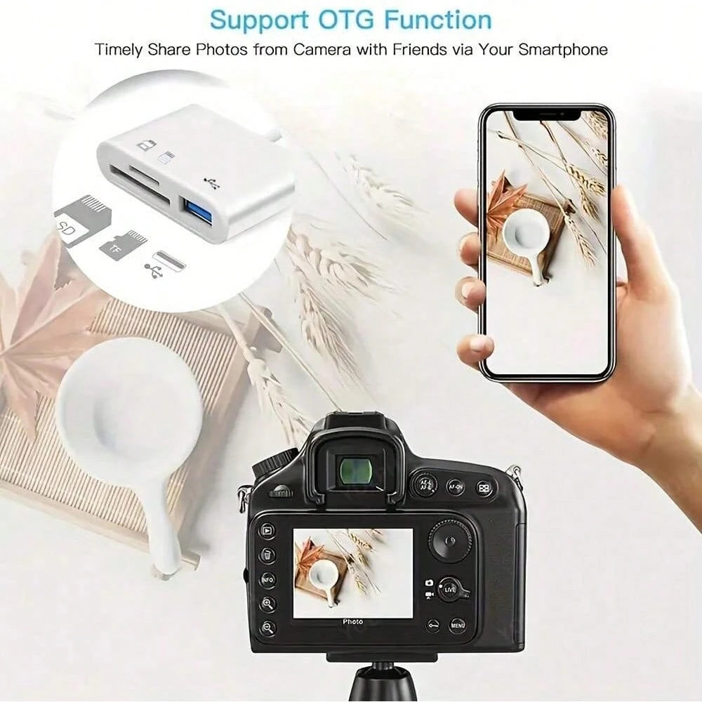 3-In-1 USB-C Micro SD Card Reader Adapter, Compatible With IPad Pro, And More USB-C Devices
