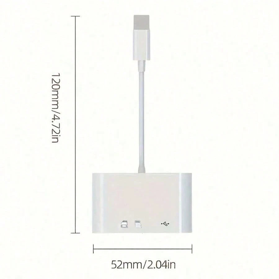 3-In-1 USB-C Micro SD Card Reader Adapter, Compatible With IPad Pro, And More USB-C Devices