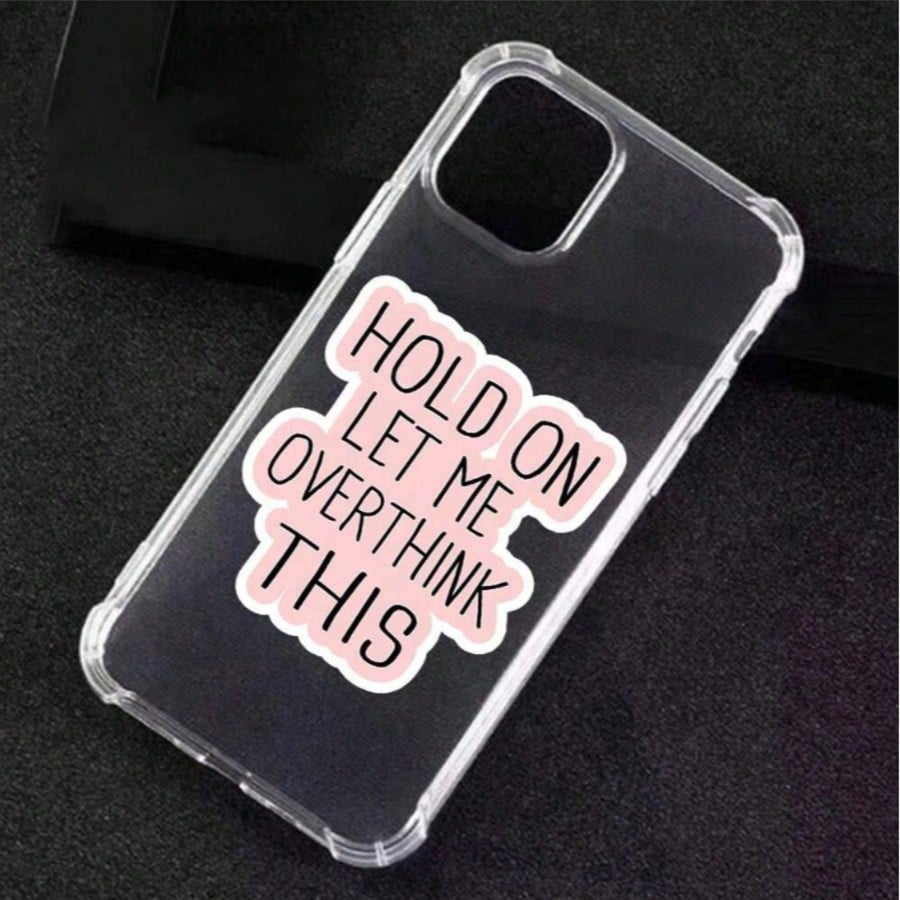 3 Inch "Wait, Let Me Think About It" Funny Quote Sticker- Perfect For Laptops, Water Bottles, Notebooks And Workspaces| Great For Overthinkers, Humor Lovers And Sarcasm Enthusiasts| Ideal Gift For