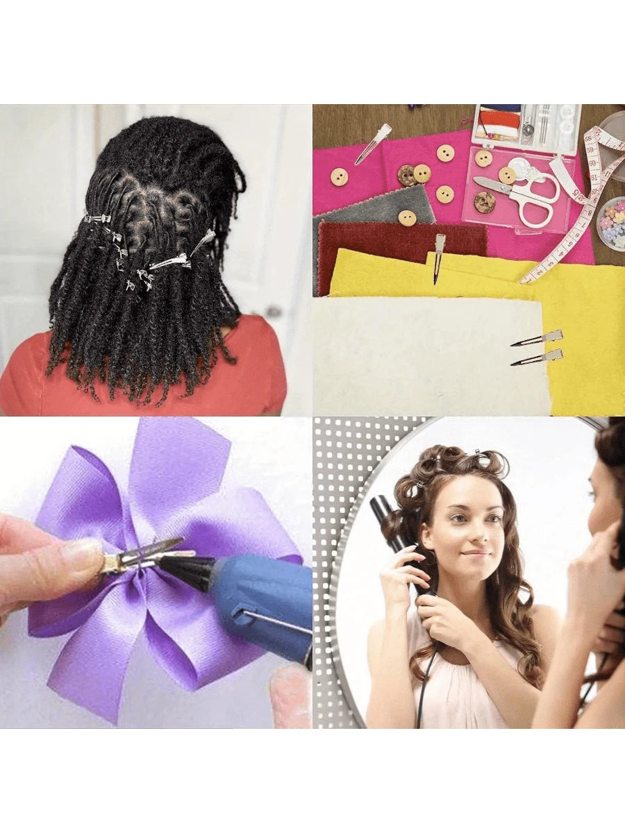 30/50pcs Professional Women's Salon Fixed Hair Clips, 5.5cm Curling Metal Hair Clips, Root Volumizing Clips, DIY Tools, Hair Accessories