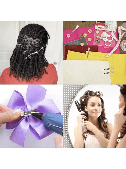 30/50pcs Professional Women's Salon Fixed Hair Clips, 5.5cm Curling Metal Hair Clips, Root Volumizing Clips, DIY Tools, Hair Accessories