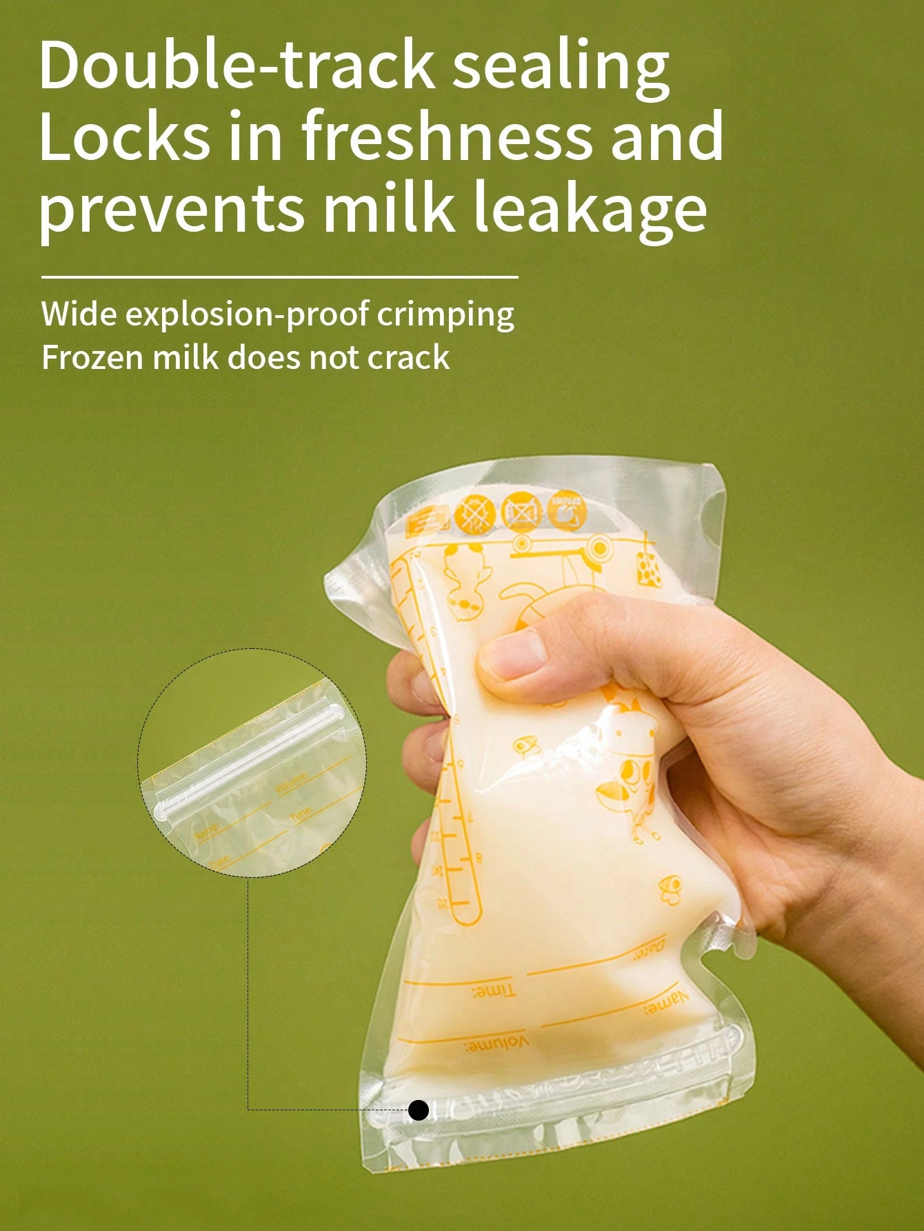 30pcs Breastmilk Storage Bags, 8oz Breastfeeding Milk Storage Bags With Spout, Flat Lay Design For Space Saving, Disposable Milk Bags For Food/Snack Storage