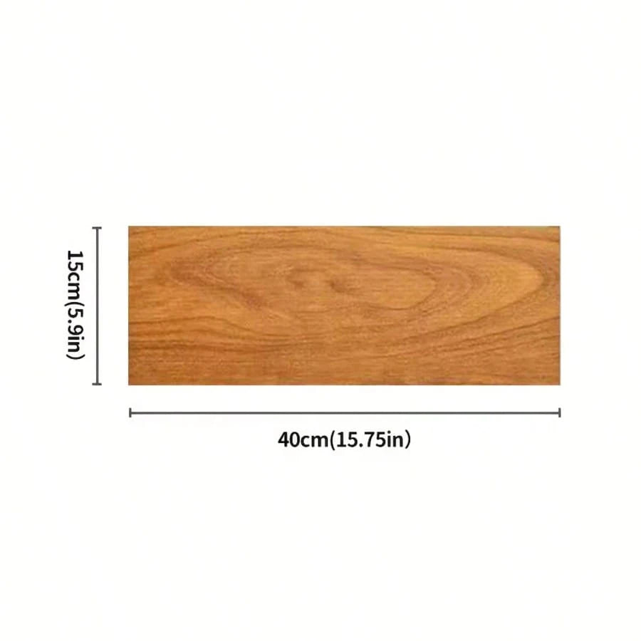 30pcs Self-Adhesive Wood Grain Floor Stickers, Thick, Wear-Resistant, Waterproof, New PVC Wood Grain Floor Stickers, Suitable For Home Decoration, Bedroom, Living Room Floor