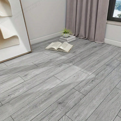 30pcs Self-Adhesive Wood Grain Floor Stickers, Thick, Wear-Resistant, Waterproof, New PVC Wood Grain Floor Stickers, Suitable For Home Decoration, Bedroom, Living Room Floor