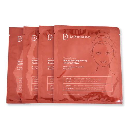 Dr. Dennis Gross Skincare Vitamin C Lactic Biocellulose Brightening Treatment Mask