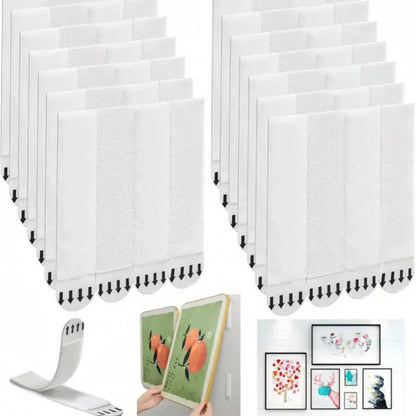 36/24/12-Piece Heavy Duty Picture Hanging Strips- No Nails, No Damage, Easy Removal- 24-Piece For Frame Installation Bars