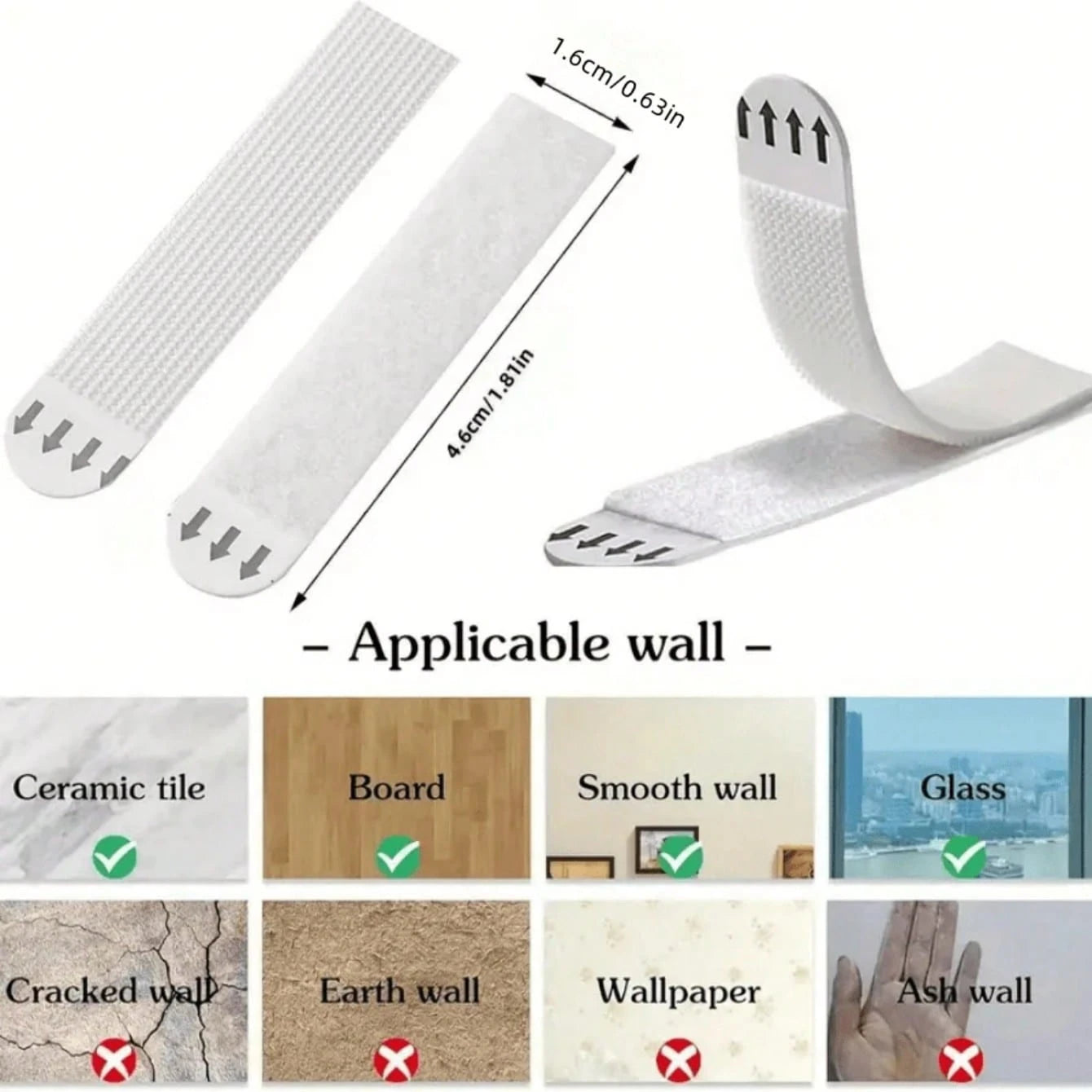 36/24/12-Piece Heavy Duty Picture Hanging Strips- No Nails, No Damage, Easy Removal- 24-Piece For Frame Installation Bars