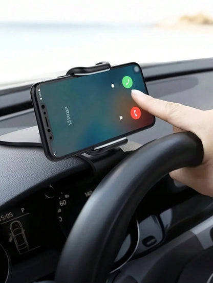 360° Rotatable Car Phone Holder- Universal Clip-On Bracket, Suitable For Dashboard And Air Vent, Adjustable Clamping Force, One-Handed Operation- Fits All Smartphones, Car Navigation Clip-On Phone H