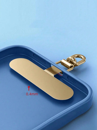 360° Rotatable Stainless Steel Phone Lanyard Clasp- Metal Washer Pad For Secure Phone Strap Attachment