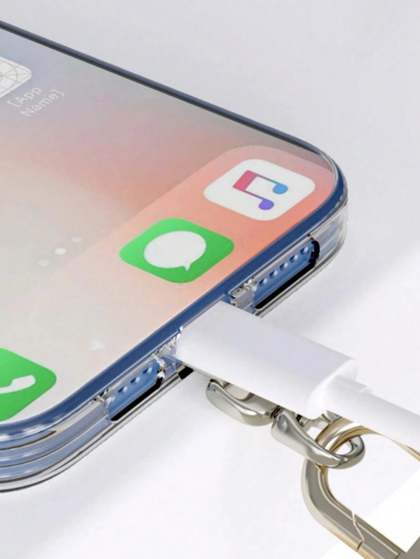 360° Rotatable Stainless Steel Phone Lanyard Clasp- Metal Washer Pad For Secure Phone Strap Attachment