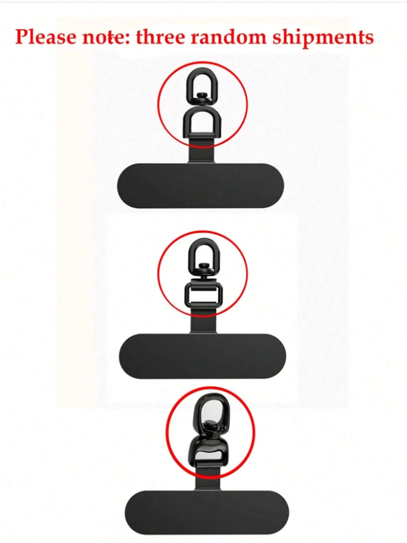 360° Rotatable Stainless Steel Phone Lanyard Clasp- Metal Washer Pad For Secure Phone Strap Attachment