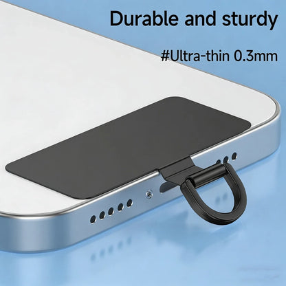 360° Rotatable Stainless Steel Phone Lanyard Clasp- Metal Washer Pad For Secure Phone Strap Attachment