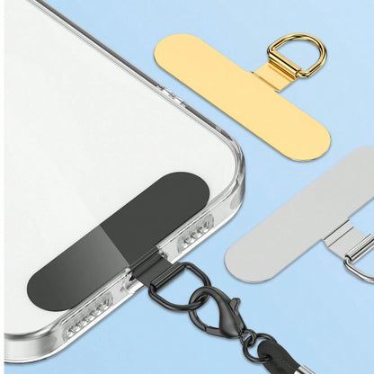 360° Rotatable Stainless Steel Phone Lanyard Clasp- Metal Washer Pad For Secure Phone Strap Attachment