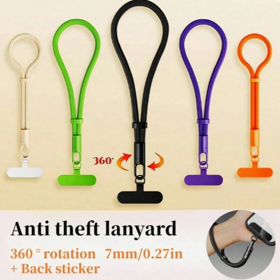 360° Rotatable Stainless Steel Phone Lanyard Clasp- Metal Washer Pad For Secure Phone Strap Attachment