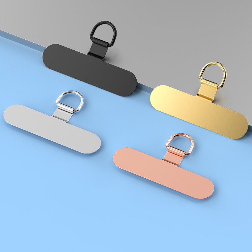 360° Rotatable Stainless Steel Phone Lanyard Clasp- Metal Washer Pad For Secure Phone Strap Attachment