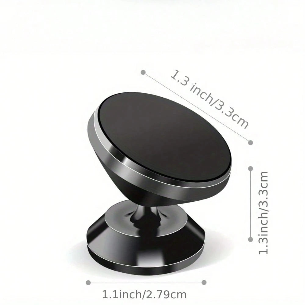 360° Rotating Magnetic Car Phone Holder, Adhesive Dashboard Phone Mount, Strong Magnetic Phone Stand For Navigation And Desk Use