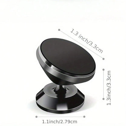 360° Rotating Magnetic Car Phone Holder, Adhesive Dashboard Phone Mount, Strong Magnetic Phone Stand For Navigation And Desk Use
