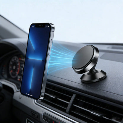 360° Rotating Magnetic Car Phone Holder, Adhesive Dashboard Phone Mount, Strong Magnetic Phone Stand For Navigation And Desk Use
