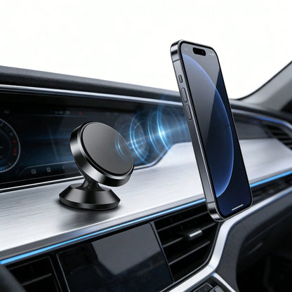 360° Rotating Magnetic Car Phone Holder, Adhesive Dashboard Phone Mount, Strong Magnetic Phone Stand For Navigation And Desk Use