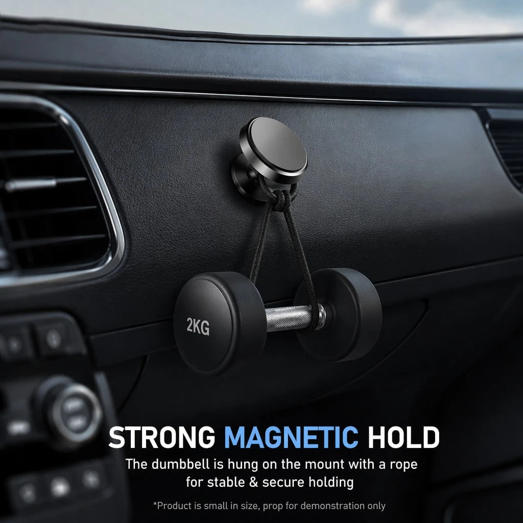 360° Rotating Magnetic Car Phone Holder, Adhesive Dashboard Phone Mount, Strong Magnetic Phone Stand For Navigation And Desk Use
