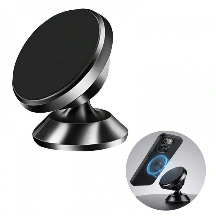 360° Rotating Magnetic Car Phone Holder, Adhesive Dashboard Phone Mount, Strong Magnetic Phone Stand For Navigation And Desk Use