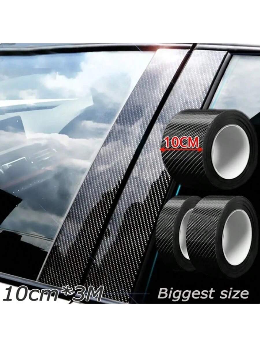 3D Anti Scratch Car Door Sill Protector Sticker Nano Carbon Fiber DIY Paste Protector Strip Auto Side Mirror Protection Tape Film