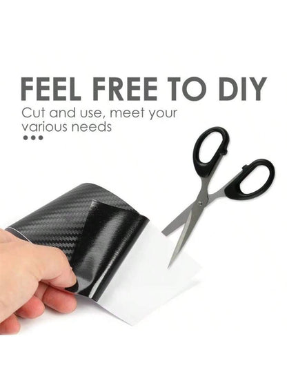 3D Anti Scratch Car Door Sill Protector Sticker Nano Carbon Fiber DIY Paste Protector Strip Auto Side Mirror Protection Tape Film