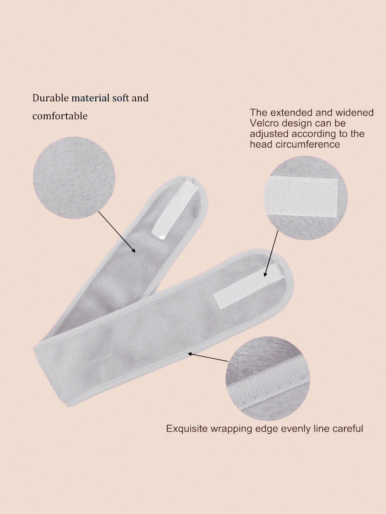 3Pcs Adjustable Women's Spa Facial Headband, Shower & Makeup Hair Tie Suitable For Washing Face, Soft Towel & Hair Styling Accessory Accessories,Skincare Headband,Beauty,Skin Care Products,Spa,Self Ca