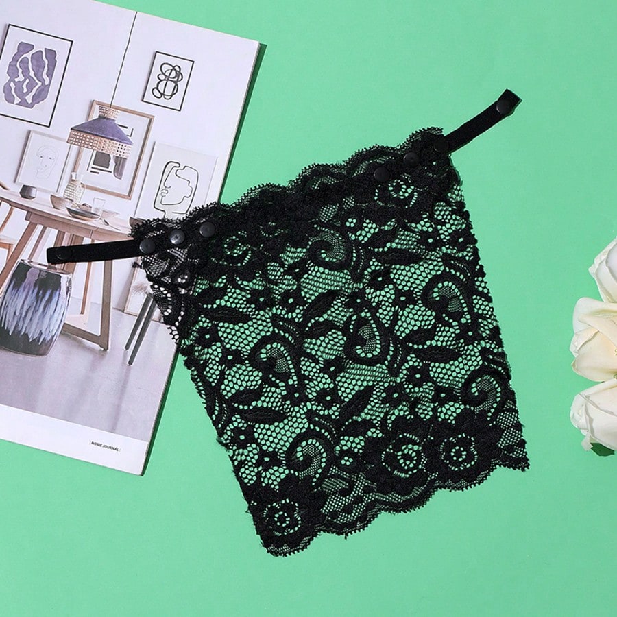 3pcs Elegant Floral Anti-Glare Bra Pads- Fashionable & Comfortable Padded Inserts, Lace Knit Lining, Suitable For Women, Back To School, Weddings, Etc.