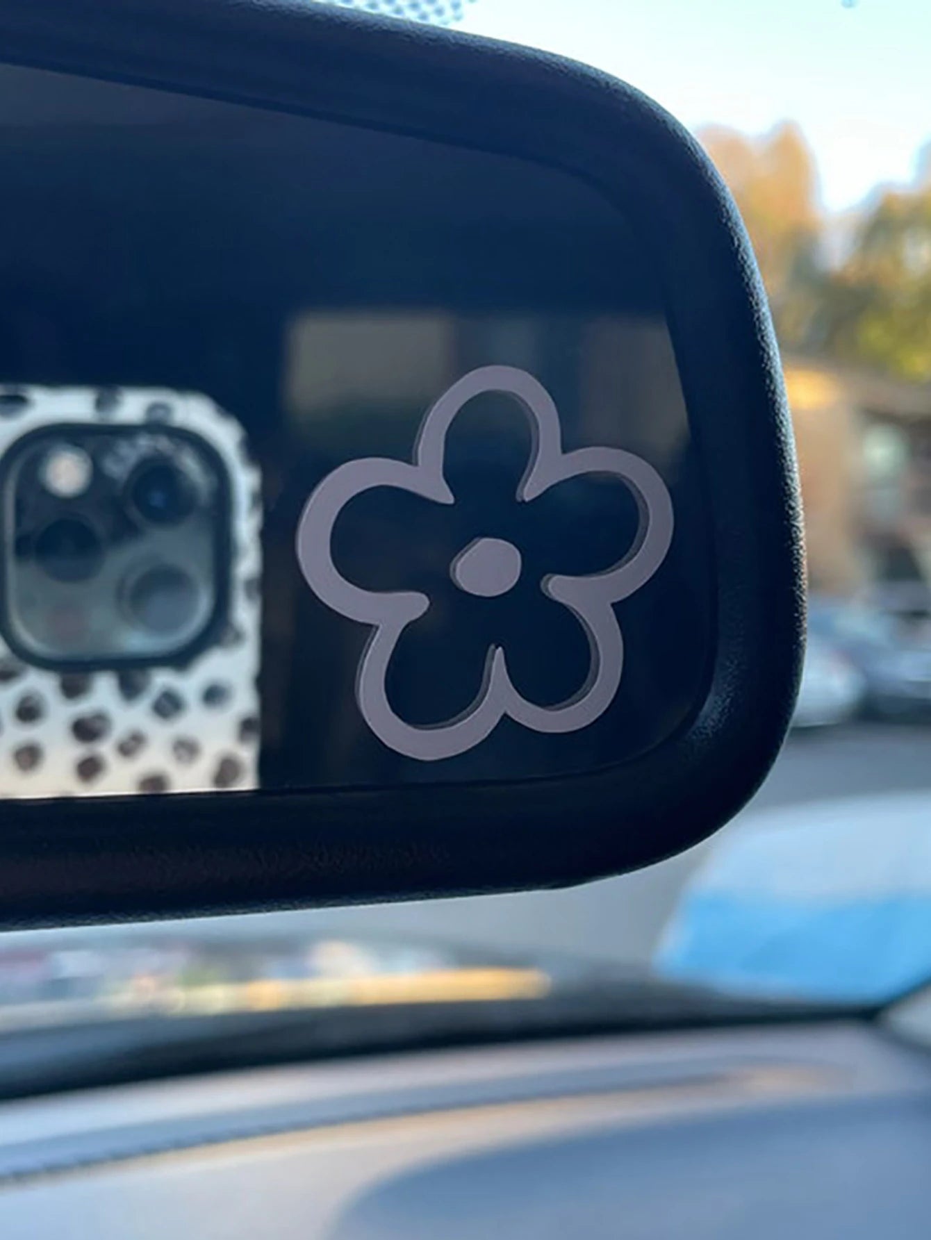 3pcs Flower Pattern Waterproof Car Sticker