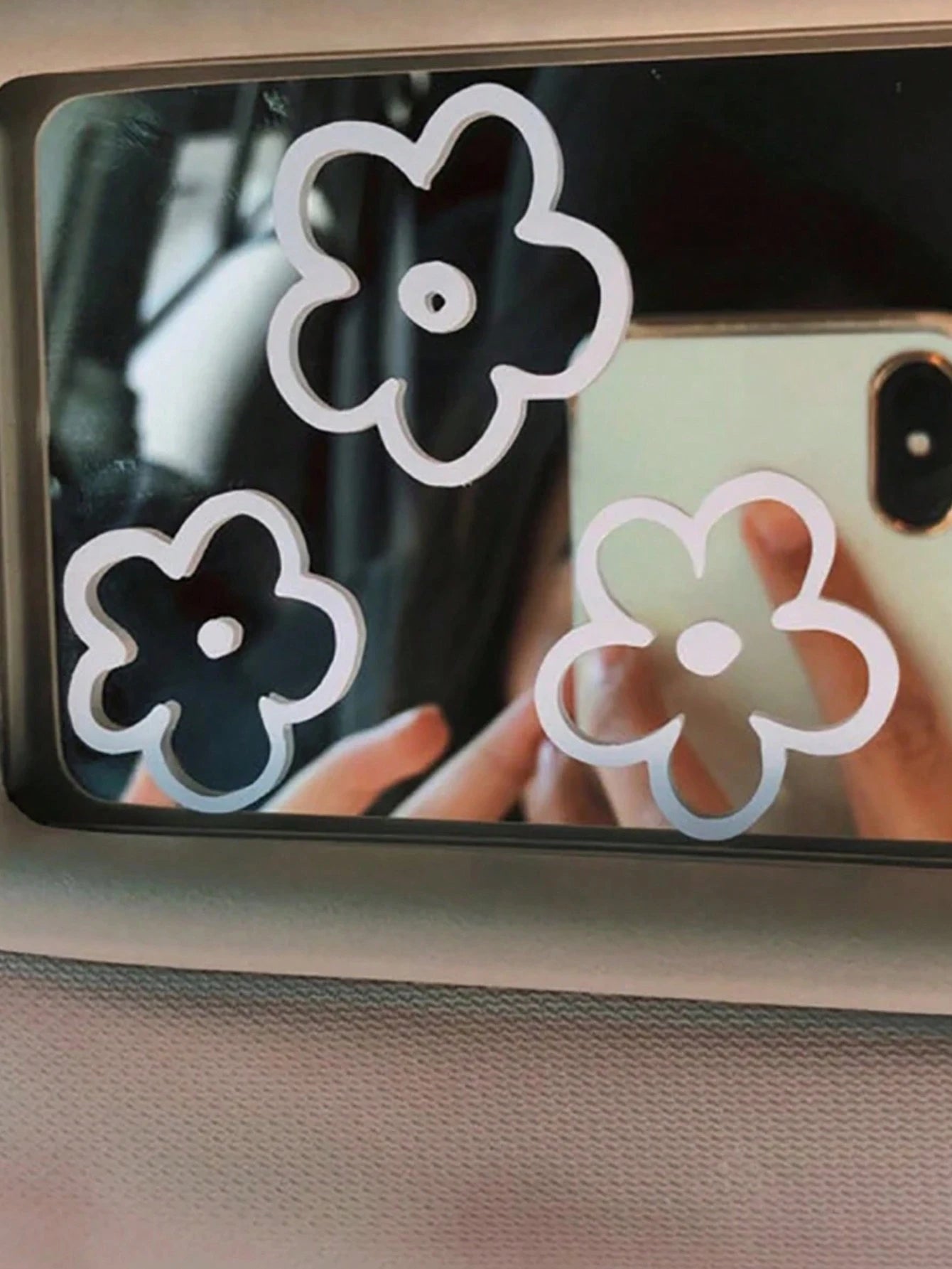 3pcs Flower Pattern Waterproof Car Sticker