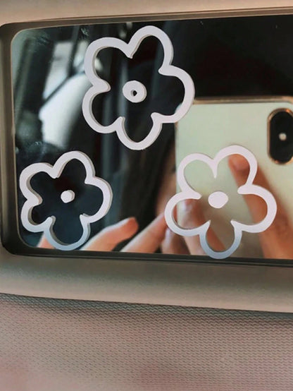3pcs Flower Pattern Waterproof Car Sticker