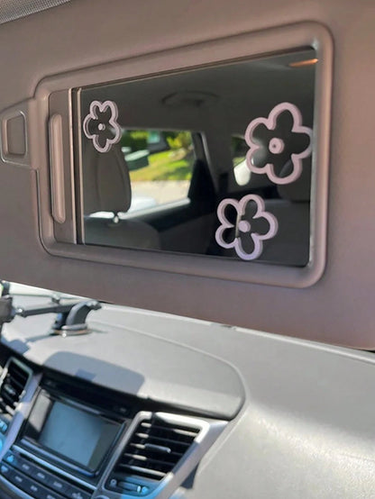 3pcs Flower Pattern Waterproof Car Sticker