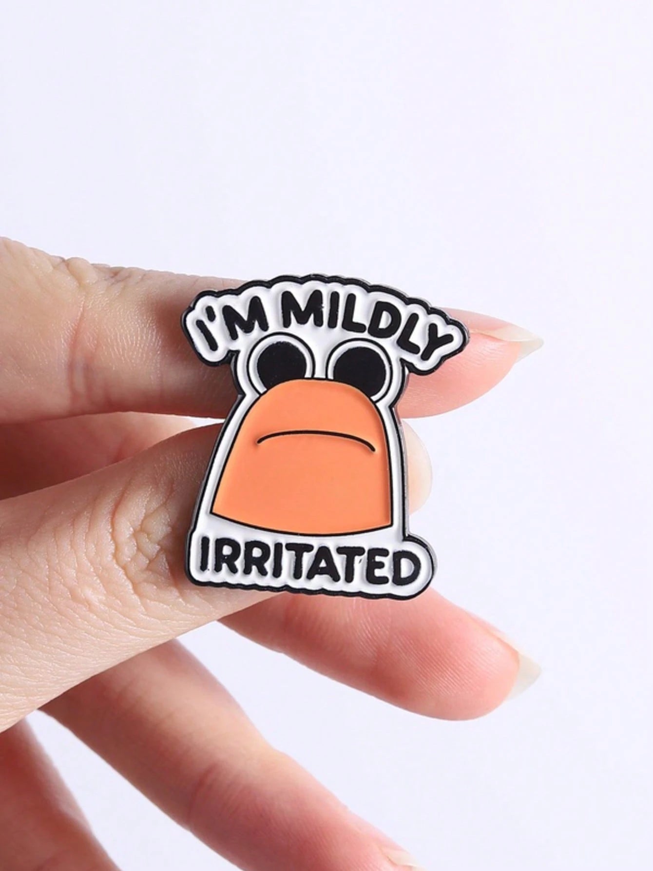 3Pcs Funny Meme Shrimp Enamel Pin Set Mildly Irritated Ruin Vibe Don't Like Rock Lapel Brooch Gift