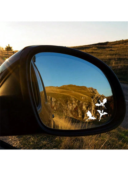 3pcs Mini Dragon Rearview Mirror Vinyl Stickers, Halloween Car Decals, Waterproof Stickers Suitable For Car, Laptop And Glass Surfaces