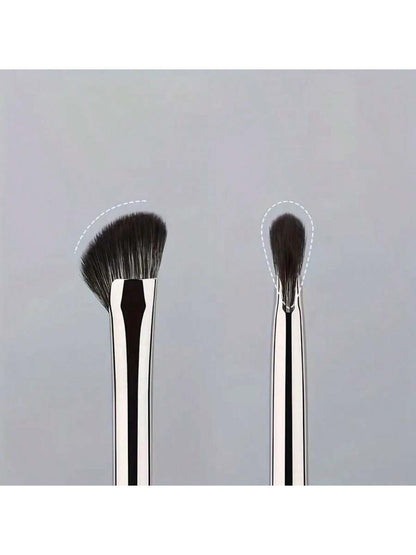 3pcs Nose Contour & Highlighter Brush Set, Angled Contour Fan Brush, Ultra-Thin Nose Shadow & Eyeshadow Blending Brush, Soft Fiber Precision Makeup Tools, Finely Crafted For Delicate Eye Makeup, Porta