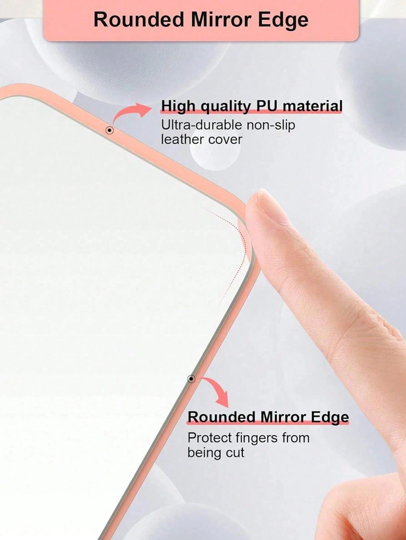 3pcs Portable Foldable Makeup Mirror, PU Leather Compact Mirror, Suitable As Gift, Travel Essential, Cosmetic Necessity, Easy To Store, Ideal For Birthday, Graduation, Halloween, Christmas Gifts (3/2