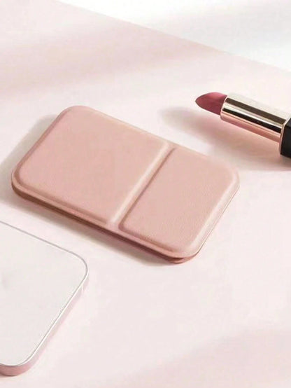 3pcs Portable Foldable Makeup Mirror, PU Leather Compact Mirror, Suitable As Gift, Travel Essential, Cosmetic Necessity, Easy To Store, Ideal For Birthday, Graduation, Halloween, Christmas Gifts (3/2
