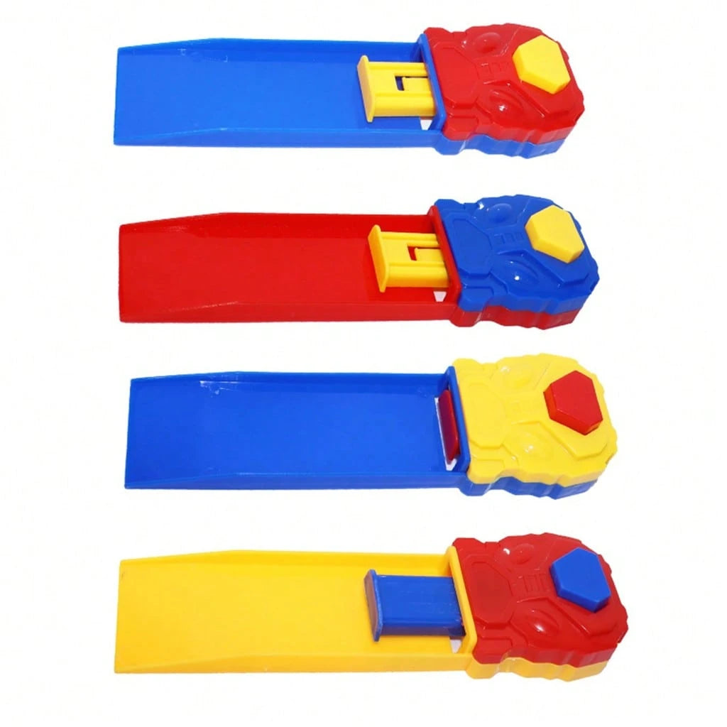 3Pcs Random Mini Diecast Cars Set With Track Launcher- Alloy Sports Car Toys For Boys, Pocket Racing Vehicles Gift