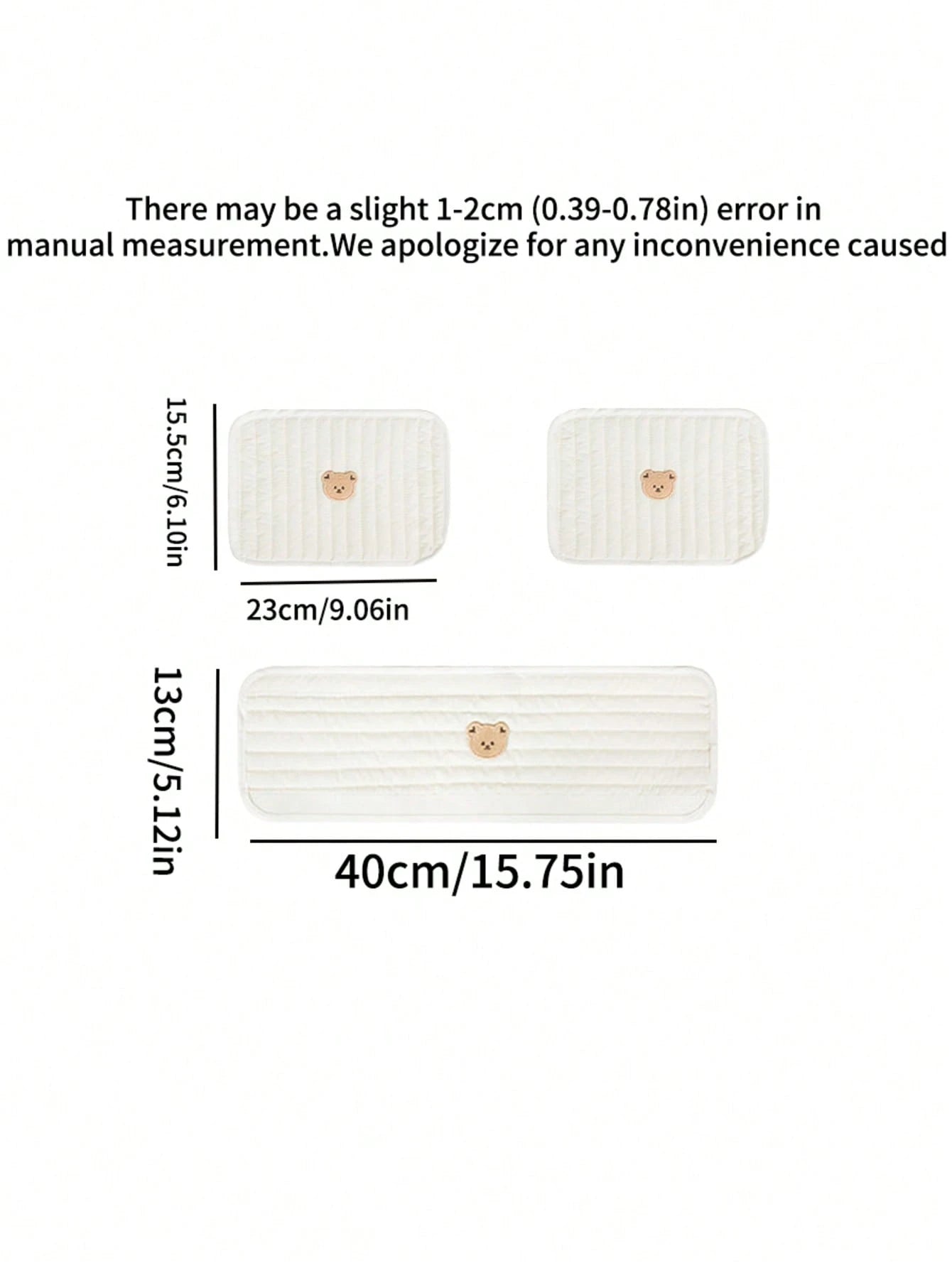 3pcs/Set Baby Stroller Accessories Set- Soft Stroller Handle Cover And Seat Shoulder Strap Cover, 3D Embroidered Pattern, Non-Slip Shoulder Pad Suitable For Baby Stroller, More Comfortable For Baby T