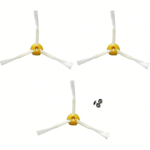3pcs Side Brush Replacement Parts, Compatible With IRobot Roomba 600 700 800 900 Series 960 980 985 860 870 877 880 890 891 895 805 761 770 780 790 61 4 6506 65 671 675 690 Models