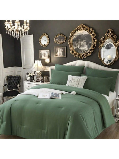 3pieces(Full/Queen/King)Lightweight Solid Comforter Set For All Seasons,Twin(2 Pieces),Soft & Breathable Bed In A Bag Set For Student/Friends/Colleage,A Cloud-Like Sleeping Space All Year Round,Spring