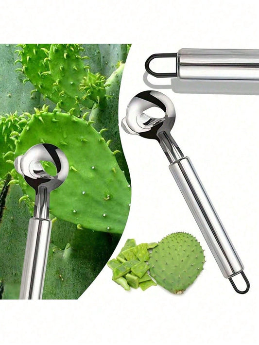 4/3/2/1 Piece Cactus Peeler Set - Stainless Steel Fruit And Vegetable Peeler, Spoon Melon Baller And Seed Remover - Easy-To-Use Kitchen Gadgets For Home And Restaurant