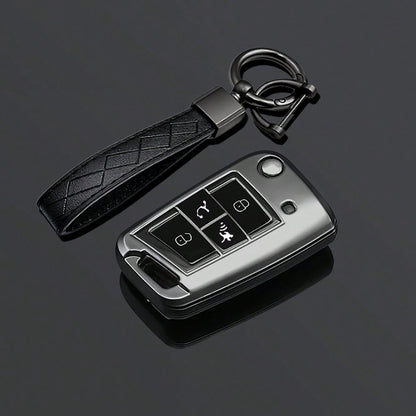 4 Button Black Warrior Style TPU Car Key Case Cover For VW Golf 7 MK7 Tiguan MK2 For SEAT Ateca Leon FR 2 Ibiza